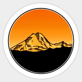 Mt. Baker at Sunset Sticker